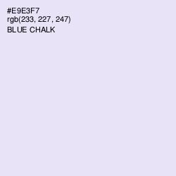 #E9E3F7 - Blue Chalk Color Image